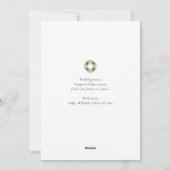 Elegant Kerstmis met niet-fotofeestdag Kaart (Achterkant)