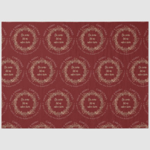 Elegant Kerstmis met rode gouden kerst Tissuepapier