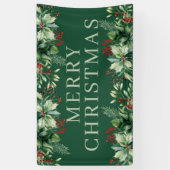 Elegant Kerstmis  Spandoek (Verticaal)