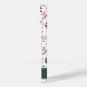 Elegant Kerstmis Winter Botanische Patroon Case-Mate iPhone Case (Achterkant / Links)
