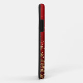Elegant kerstmousserende bomen rood Case-Mate iPhone case (Achterkant/rechts)