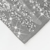 Elegant kerstmousserende bomen Silver  Fleece Deken (Hoek)