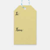 Elegant kerstontwerp cadeaulabel (Achterkant)