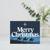 Elegant kerstontwerp - De ster van Bethlehem Briefkaart (Staand voorkant)