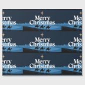 Elegant kerstontwerp - De ster van Bethlehem Cadeaupapier (Vlak)