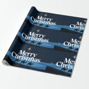 Elegant kerstontwerp - De ster van Bethlehem Cadeaupapier