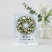 Elegant kerstornament Corporate Greeting Briefkaart (Staand voorkant)