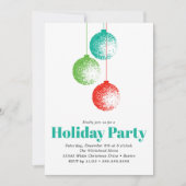 Elegant kerstornament Holiday Kaart (Voorkant)