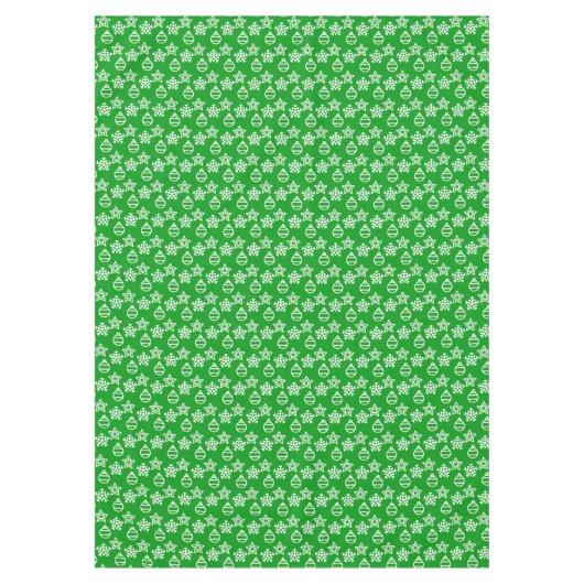 Elegant kerstpatroon op groene tablet tafelkleed (Voorkant)