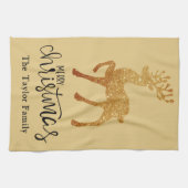 Elegant Kerstrendierster Theedoek (Horizontaal)