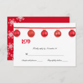 Elegant kerstsierpartij RSVP (Voorkant / Achterkant)