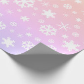 Elegant kerstsnowflak model holografisch cadeaupapier (Hoek)