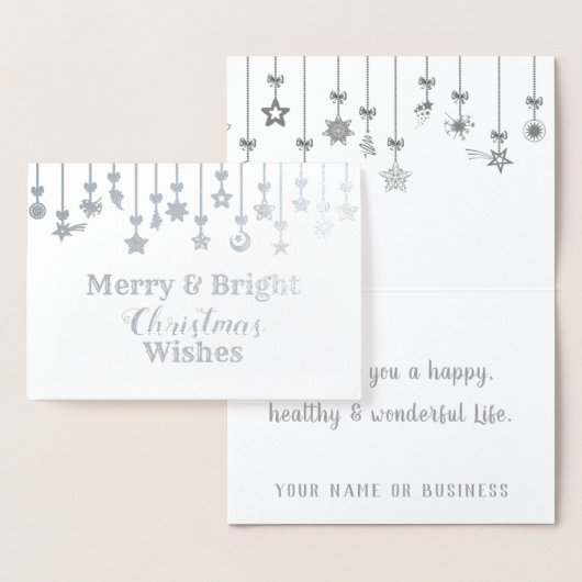 Elegant kerstStar-versieringen Folie Kaarten (Display)