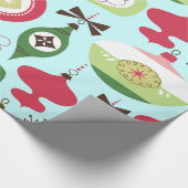 Elegant kerstversiering, kunstdeco-stijl cadeaupapier (Hoek)