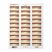 Elegant kerstversieringen, Faux Gold Etiket (Full Sheet)