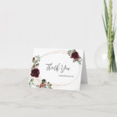 Elegant Kerstwinter Weddenschap Bedankkaart (Voorkant)