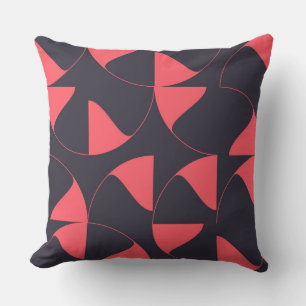 Elegant, kic, abstracte cirkelvormige geometrische kussen