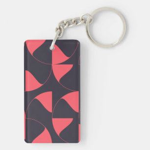 Elegant, kic, abstracte cirkelvormige geometrische sleutelhanger