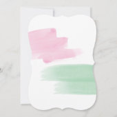 Elégant King Protea Aquarelle mariage invitations (Dos)