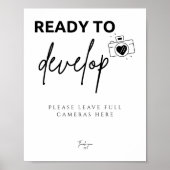 Elegant Klaar om Wegwerp Camera Bruiloft te ontwik Poster (Voorkant)