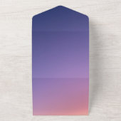 Elegant klasbest paars All-in-One Wedding Invite All In One Uitnodiging (Buitenkant)