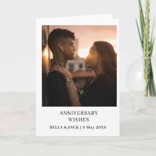Elegant Klasse Jubileum Foto Ontwerp Kaart