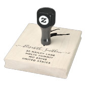 Elegant klassiek balletdanseres persoonlijk briefp 	rubberstempel (Stempel)