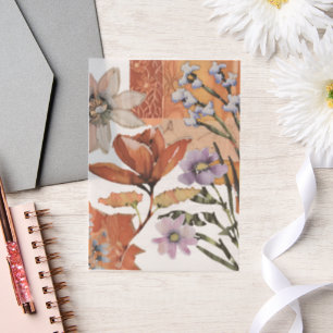 Elegant & Klassiek Bloemen Scrapbook Rustiek Vellum Uitnodigingen