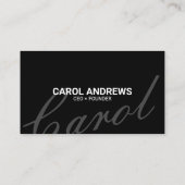 Elegant & Klassiek Eenvoudig Zwart-Wit QR Code Visitekaartje (Achterkant)