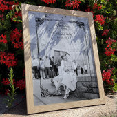 Elegant klassiek Frans rococo Bloemen Welkom Poster