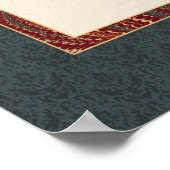 Elegant klassiek mannelijk gezicht in profiel oud  poster (Hoek)