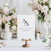 Elegant, klassiek, monogram, bruiloft, 	rubberstempel