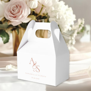 Elegant, Klassiek, Monogram, Huwelijk Bedankdoosjes