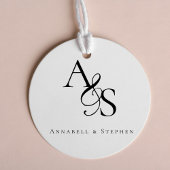 Elegant, Klassiek, Monogram, Huwelijk Rubberstempel