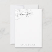 Elegant klassiek script gepersonaliseerd briefpapi notitiekaartje (Voorkant)