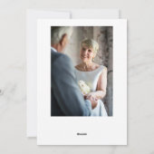 Elegant klassiek script Ouder getrouwde vrolijke f Feestdagenkaart (Achterkant)