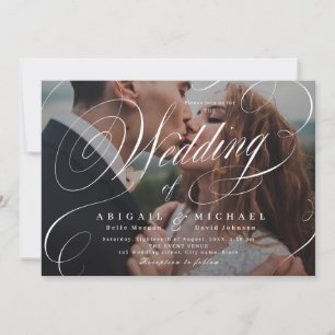 Elegant klassiek uitvinder van de calligrafie-foto kaart