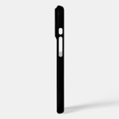 Elegant klassiek zwart modern minimalistisch monog Case-Mate iPhone case (Achterkant / Links)