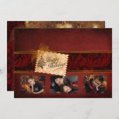 Elegant klassieke kerstkaart (Voorkant / Achterkant)