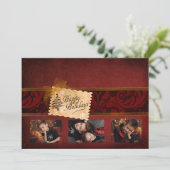 Elegant klassieke kerstkaart (Staand voorkant)