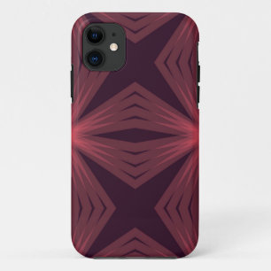 Elegant klassieke, retro-achtige geometrische bloe iPhone 11 hoesje
