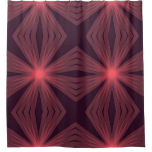 Elegant klassieke, retro-achtige geometrische bloe douchegordijn