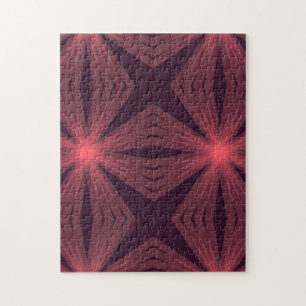 Elegant klassieke, retro-achtige geometrische bloe legpuzzel