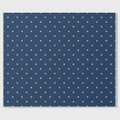 elegant klein blauw wit - marinepunkpatroon cadeaupapier (Vlak)