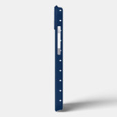 elegant klein blauw wit - marinepunkpatroon Case-Mate iPhone case (Achterkant / Links)