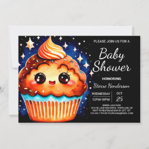 Elegant Klein Gebak Bliss Muffin Boy Baby shower Kaart