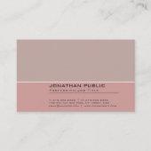 Elegant kleuren Harmony Professional Plain Visitekaartje (Voorkant)