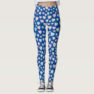 Elegant kleurig ontwerp van het kunststofpatroon leggings
