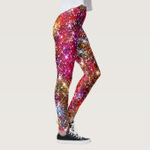 Elegant kleurige faux Glitter monogram Leggings (Rechts)