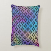 Elegant Kleurrijk Abstract Bloemencirkels Patroon Accent Kussen (Achterkant (Verticaal))